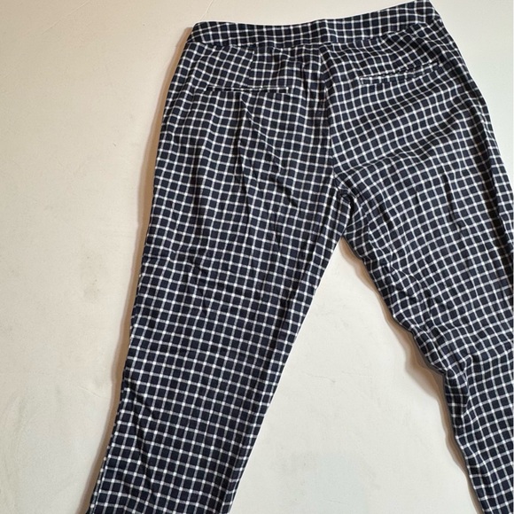 Amanda & Chelsea Navy and White Plaid Pants - Picture 3 of 4